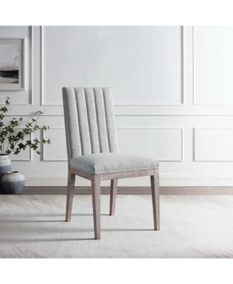 Maisonette French Vintage Tufted Fabric Fabric Dining Side Chair