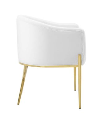 Savour Performance Velvet Accent Dining Armchair, Set of 2