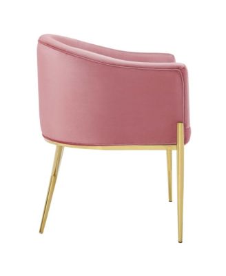 Savour Performance Velvet Accent Dining Armchair, Set of 2