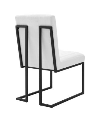 Indulge Channel Tufted Fabric Dining Chair