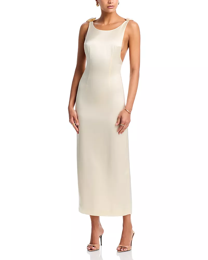 Aya Muse Lumen Bow Trim Dress
