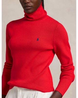Cotton Blend Turtleneck