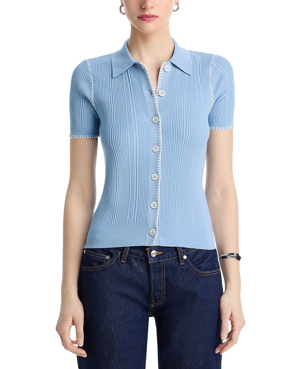 rag & bone Harper Short Sleeve Cardigan