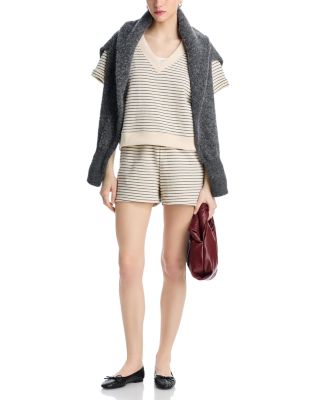 Briggs French Terry Striped Short Sleeve Sweatshirt