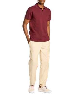 Short Sleeve Stripe Polo Shirt