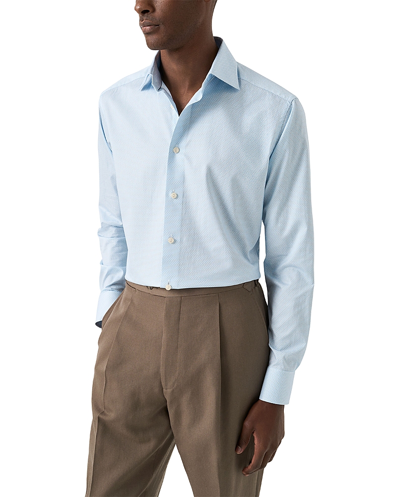 Eton Geometric Twill Dress Shirt