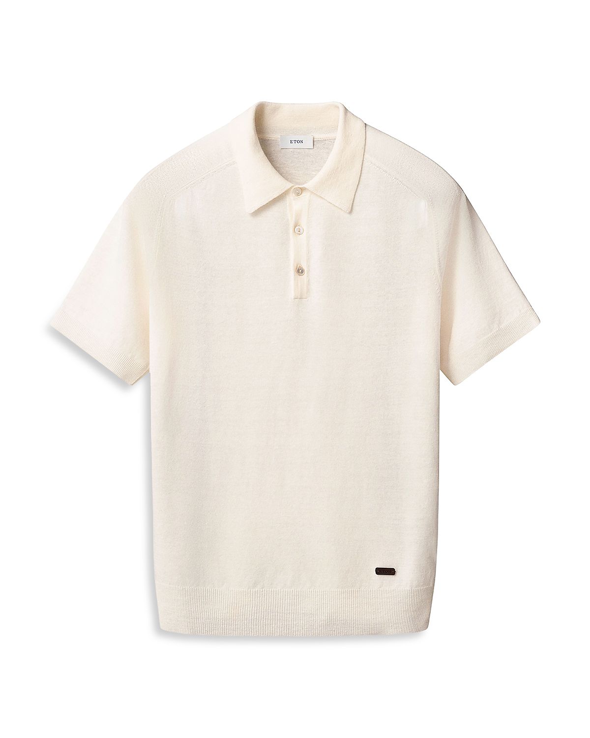 Eton Linen Blend Knit Polo Shirt