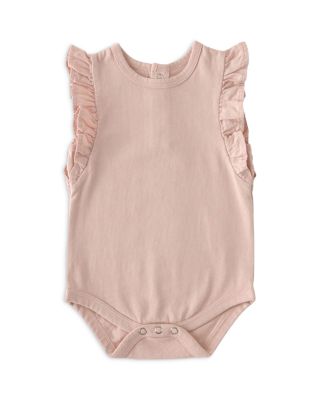 Girls' Garment Dye Flutter Bodysuit - Baby