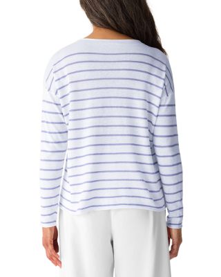 Linen Cotton Jewel Neck Sweater