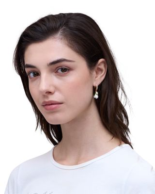 The Rooted Daisy Hoop Earrings