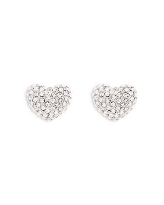 The Heart Pav&eacute; Earrings
