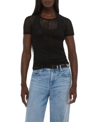 Fine Mesh Layered Tee