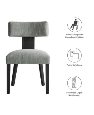  Nalani Fabric Upholstered Dining Chairs, Set of 2