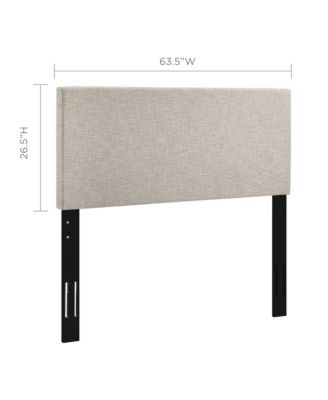 Taylor Upholstered Linen Fabric Headboard, Full/Queen
