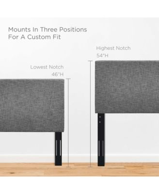 Taylor Upholstered Linen Fabric Headboard, Full/Queen