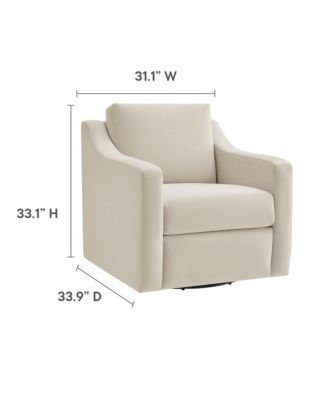  Liora Performance Velvet Armchair