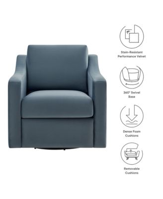 Liora Performance Velvet Armchair