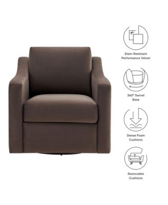  Liora Performance Velvet Armchair