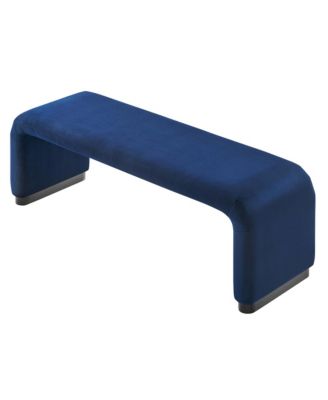 Koda Performance Velvet Waterfall Long Bench