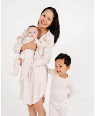 Boys' Oatmeal Stripe Bamboo Kids Pajama Set &acirc;€“ Little Kid, Big Kid