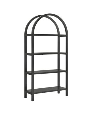  Vexley 72 Inch Large Arched Bookshelf