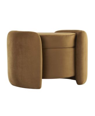 Nebula Upholstered Performance Velvet Ottoman