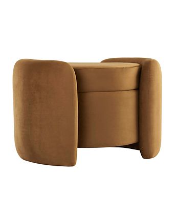 Nebula Upholstered Performance Velvet Ottoman