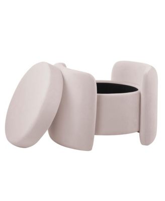 Nebula Upholstered Performance Velvet Ottoman