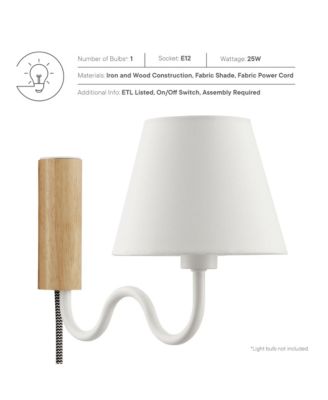  Sunlit Squiggle Arm Wall Sconce