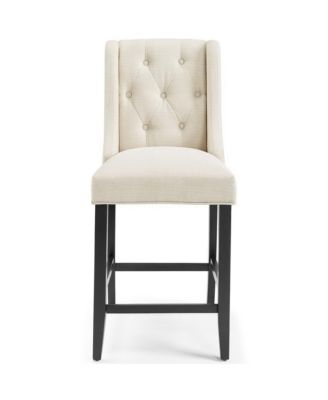  Baronet Upholstered Fabric Counter Bar Stool, Set of 2