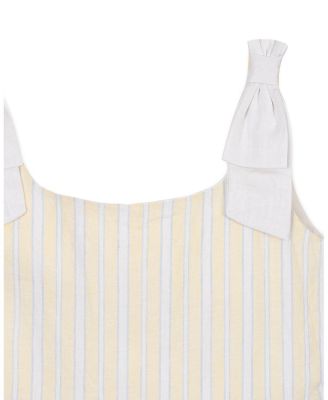  Girls' Linen Bow Shoulder Dress - Little Kid, Big Kid