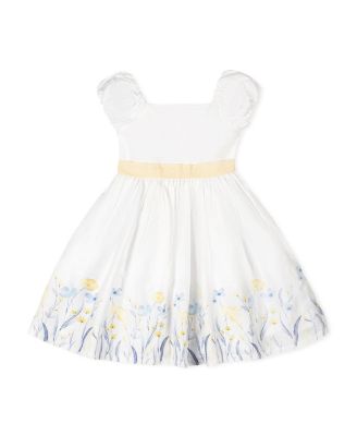  Girls' Organic Puff Sleeve Sateen Party Dress - Little Kid, Big Kid