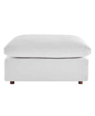  Commix Down Filled Overstuffed Performance Velvet Ottoman