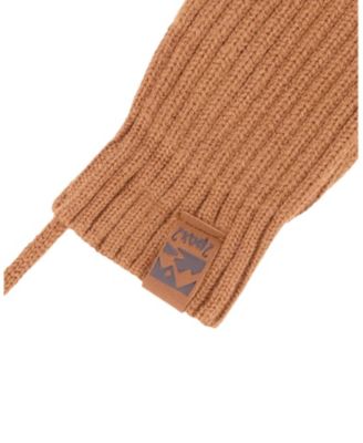  Unisex Rib Knit Mittens with Cord - Baby