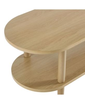  Torus Oval Wood TV Stand