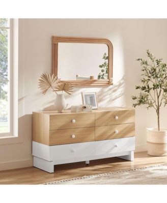  Nolia 6-Drawer Color Block Dresser