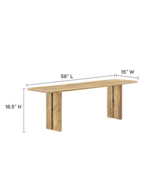  Amistad 58" Wood Bench