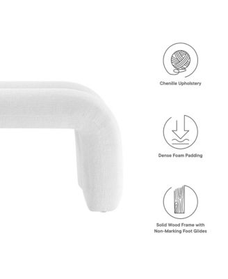  Dax 50.5" Chenille Upholstered Accent Bench