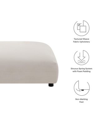  Solace Modular Upholstered Fabric Ottoman