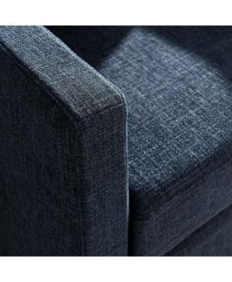  Serene Fabric Slipcovered Swivel Armchair