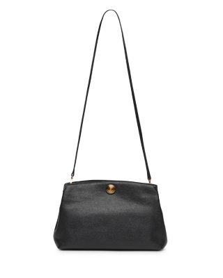 Medium Pushlock Leather Pouch