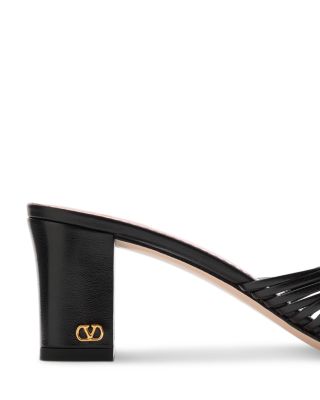 Women's Annet Knotted Multi Strap Leather Slide Sandals 