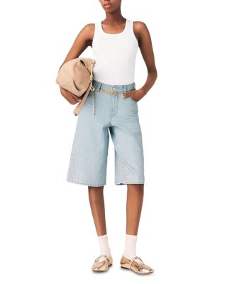 Ipyros Rhinestone Bermuda Shorts