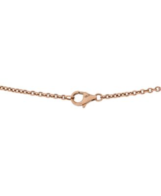  Love Interlocking Necklace 18K Rose Gold, 17.25"
