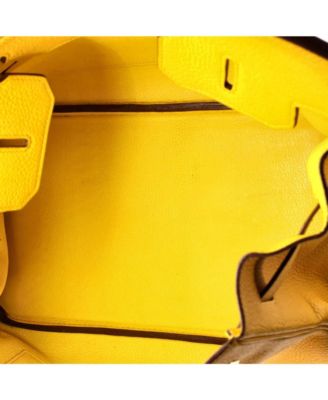 Birkin 35 Handbag Yellow Togo with Gold Hardware