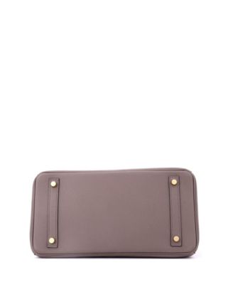 Birkin 30 Handbag Grey Epsom with Gold Hardware