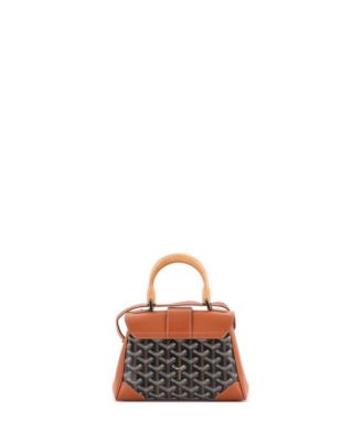  Mini Saigon Top Handle Bag Coated Canvas with Leather