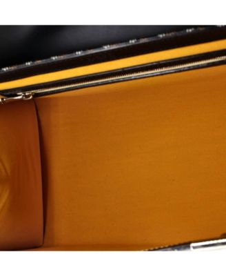  MM Saigon Top Handle Bag Coated Canvas with Leather