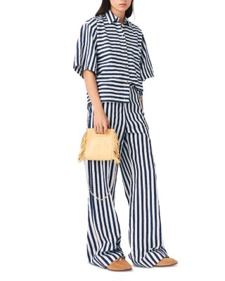 Calais Cropped Stripe Shirt