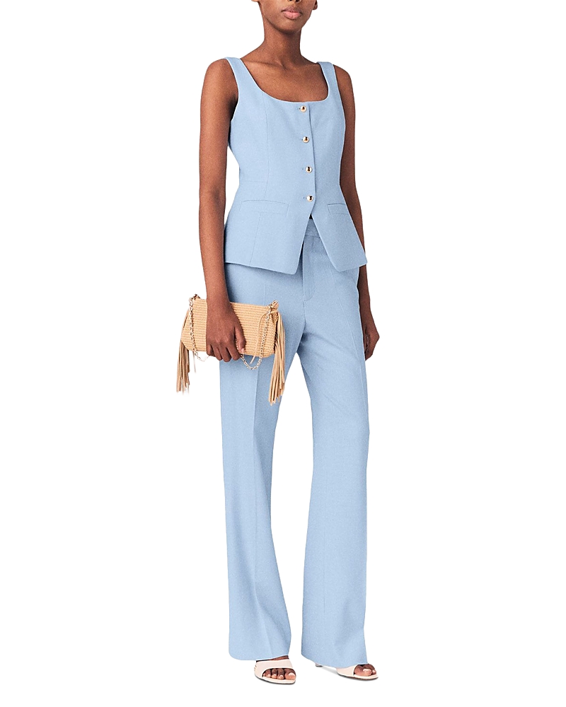 Maje Pigalue Pleated Suit Pants